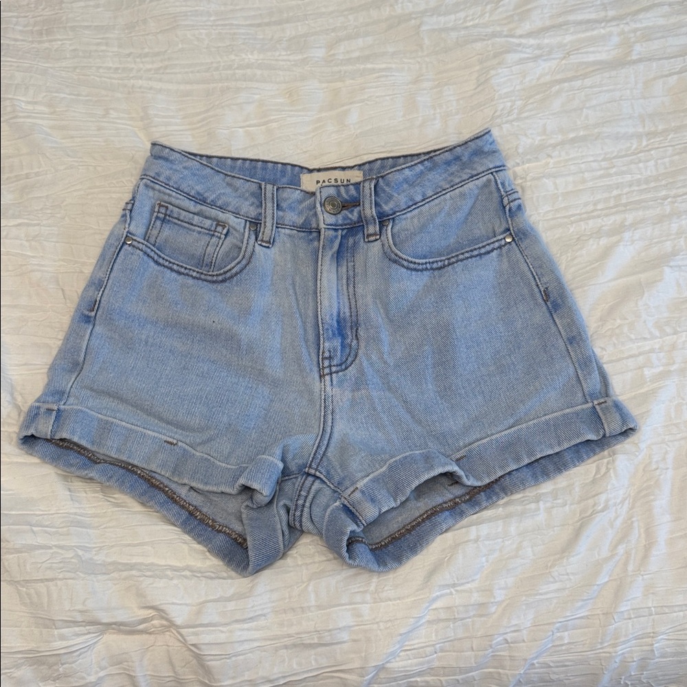 PacSun Sky Blue Denim Shorts
